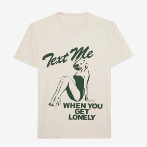 Text Me When You Get Lonely Pinup Girl Lonely Ghost Tshirt